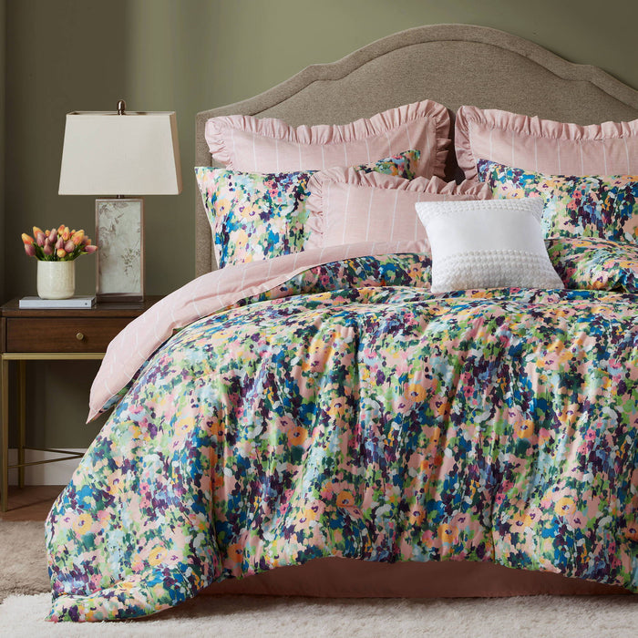 Ophelia - 8 Piece California King Comforter Set - Multi - Simple Home Plus