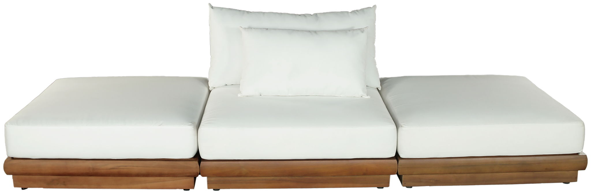 Mirella - 3 Piece Water Resistant Fabric Upholstered Outdoor Patio Modular Sofa - Simple Home Plus