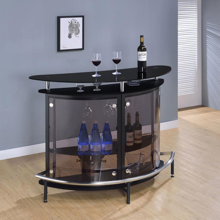 Amarillo - Freestanding Glass Top Home Bar Wine Cabinet - Simple Home Plus