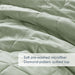 Phoebe - King/California King Diamond Quilted Ruffle Edge Comforter Set - Sage - Simple Home Plus