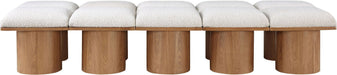 Pavilion - 10 Piece Modular Bench With Brown Base - Simple Home Plus