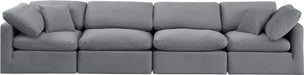 Indulge - Velvet 4 Seat Modular Sofa - Simple Home Plus