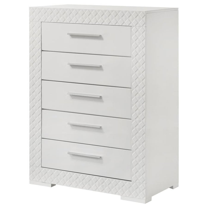 Ives - 5-Drawer Bedroom Chest - Simple Home Plus