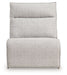 Modmax II - Power Armless Recliner With Adjustable Headrest - Stone - Simple Home Plus