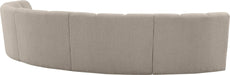 Infinity - 5 Piece Boucle Modular Sectional - Simple Home Plus