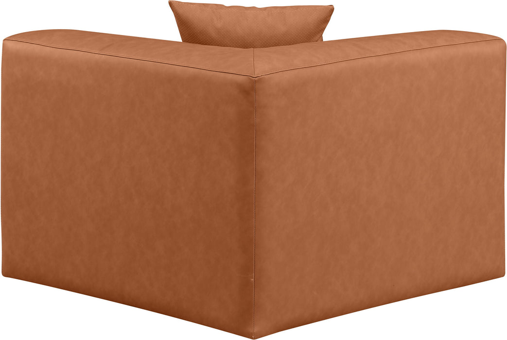 Cube - Corner Chair - Cognac - Simple Home Plus