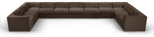 Rummi - Velvet Performance Fabric Upholstered 11 Piece Modular Sectional - Simple Home Plus