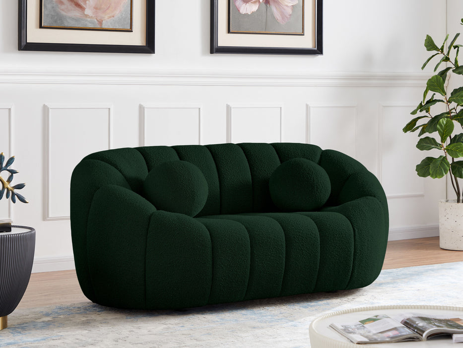 Elijah - Boucle Fabric Loveseat - Simple Home Plus
