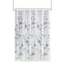 Magnolia - Floral Printed Burnout Shower Curtain - Aqua - Simple Home Plus