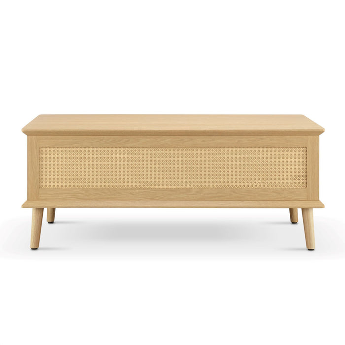 Teagan - Lift-Top Coffee Table With Storage - Natural - Simple Home Plus