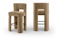 Zuno - Velvet Performance Fabric Upholstered Bar Stool (Set of 2) - Simple Home Plus