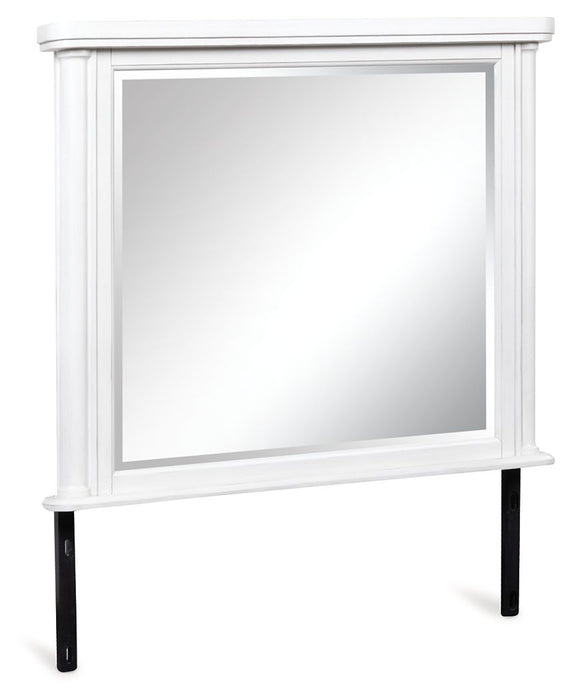 Rowlenstown - Bedroom Mirror - Antique White - Simple Home Plus