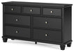 Lanolee - Black - Dresser - Simple Home Plus