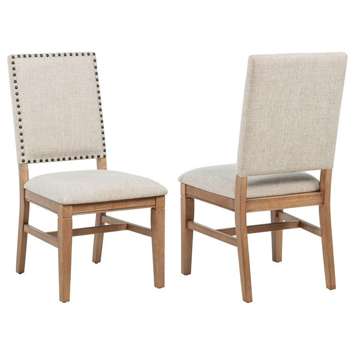 Middleton - Upholstered Dining Side Chair Beige (Set of 2) - Natural - Simple Home Plus