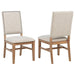 Middleton - Upholstered Dining Side Chair Beige (Set of 2) - Natural - Simple Home Plus