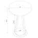 Elton - Round Top Accent Side Table - Simple Home Plus