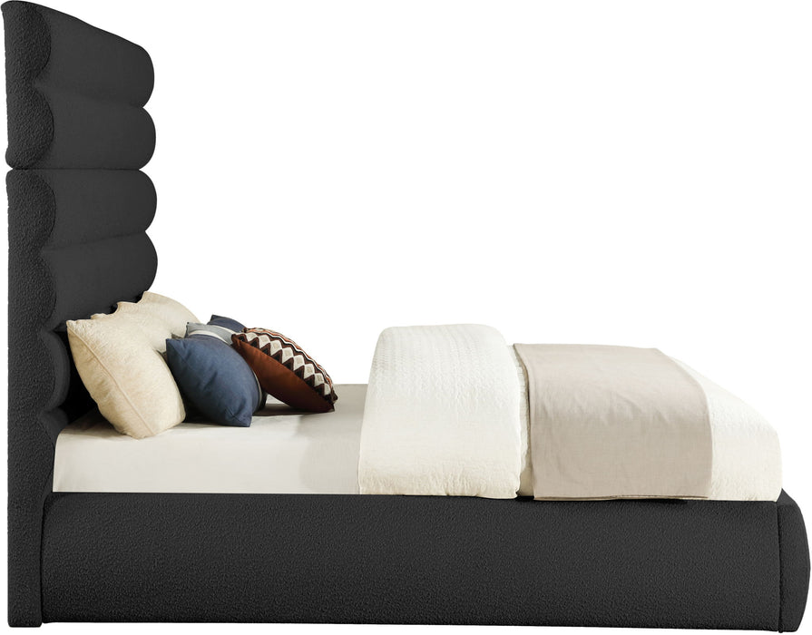 Adam - Boucle Fabric Bed With 70.5" Headboard - Simple Home Plus