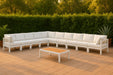 Nizuc - Outdoor Patio 10 Piece Modular Sectional With White Frame - Simple Home Plus