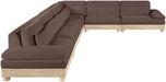 Turin - Chenille Fabric Upholstered Modular Sectional - Brown - Simple Home Plus