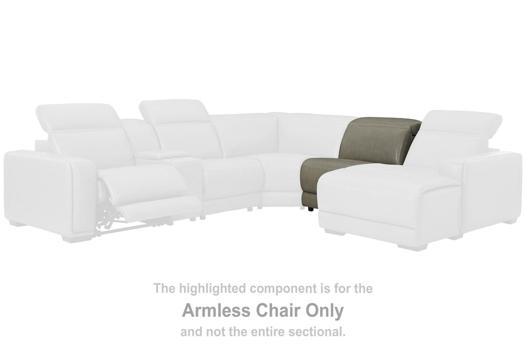 Correze - Armless Chair - Gray - Simple Home Plus