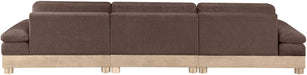 Turin - Chenille Fabric Upholstered Modular Sectional - Brown - Simple Home Plus