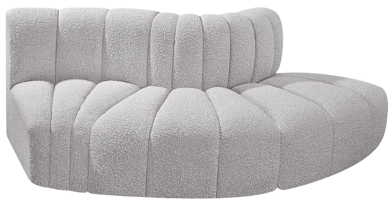 Arc - Boucle Fabric 3 Piece Modular Sofa - Simple Home Plus