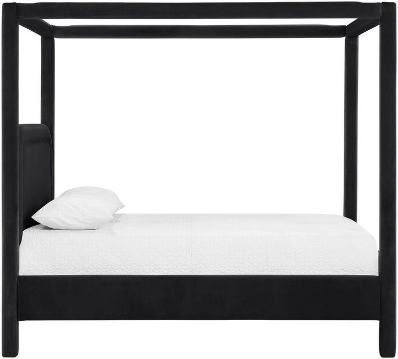Salina - Velvet Upholstered Bed - Simple Home Plus
