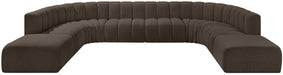 Arc - Boucle Fabric Modular Sectional - Simple Home Plus