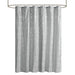 Raina - Printed Metallic Shower Curtain - Gray / Silver - Simple Home Plus