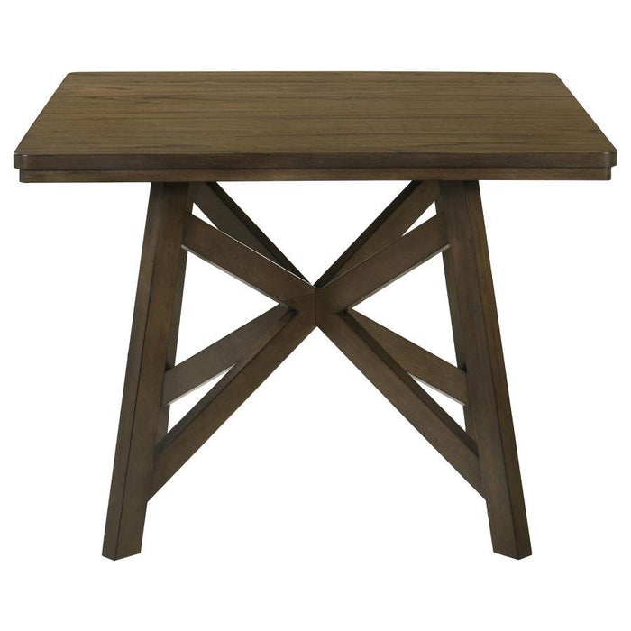 Canfield - Square Counter Height Dining Table - Brown - Simple Home Plus