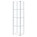 Bellatrix - 4-Shelf Clear Glass Curio Cabinet - Simple Home Plus