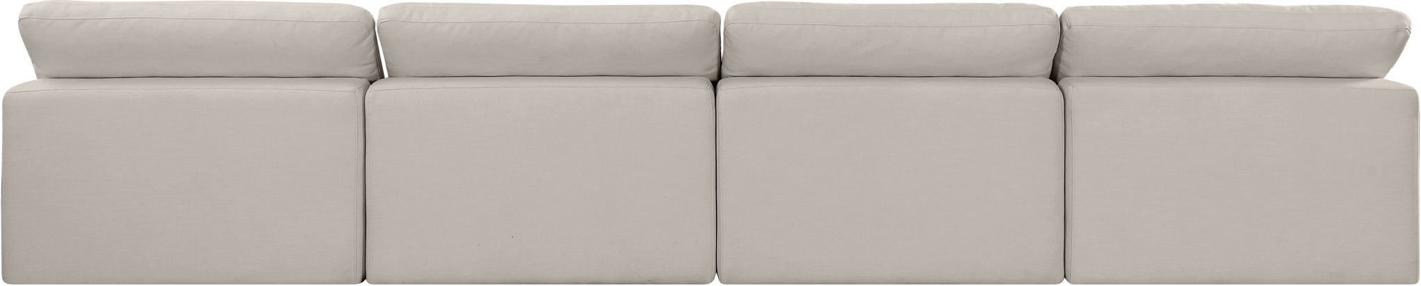 Comfy - Linen Modular Armless Sofa 4 Seats - Simple Home Plus