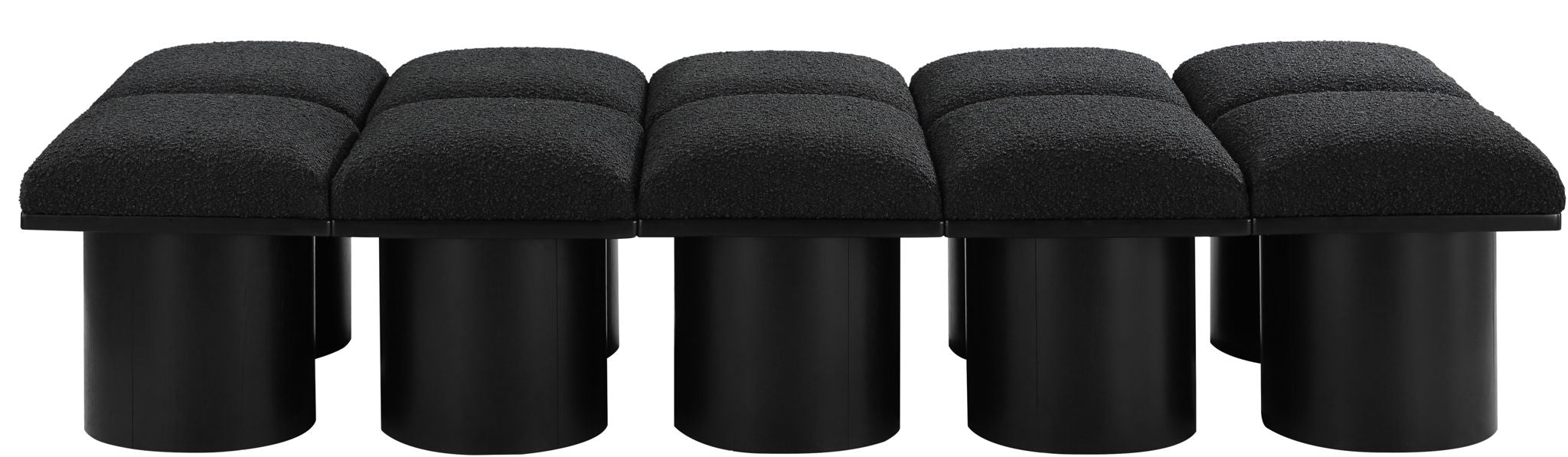 Pavilion - 10 Piece Modular Bench With Black Base - Simple Home Plus