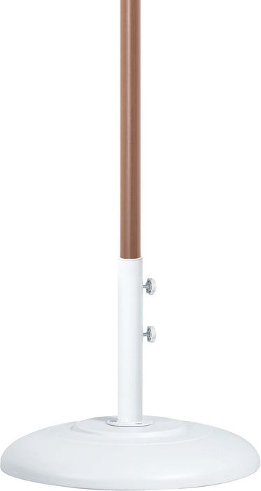 Amalfi - Patio Umbrella - White Base / Light Brown Pole - Simple Home Plus