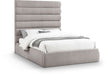 Adam - Linen Fabric Bed With 70.5" Headboard - Simple Home Plus