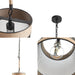 Orion - Natural Rope and Metal Mesh Cylinder Pendant - Natural / Black - Simple Home Plus