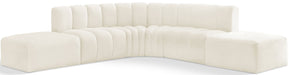 Arc - Velvet 6 Piece Corner Modular Sofa - Simple Home Plus