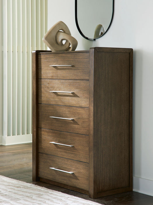 Marxmore - Five Drawer Chest - Brown - Simple Home Plus