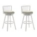 Harper - 26" Amber Glow Counter Height Rubberwood Swivel Barstool - Simple Home Plus