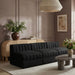 Rummi - Velvet Performance Fabric Upholstered 3 Piece Modular Armless Sofa - Simple Home Plus