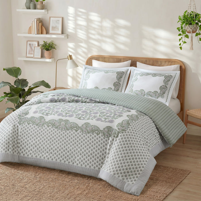 Tilly - Full/Queen Duvet Set - Green