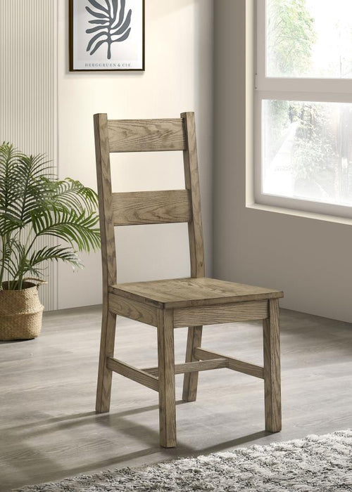 Cardova - Solid Wood Dining Side Chair (Set of 2) - Vineyard Oak - Simple Home Plus