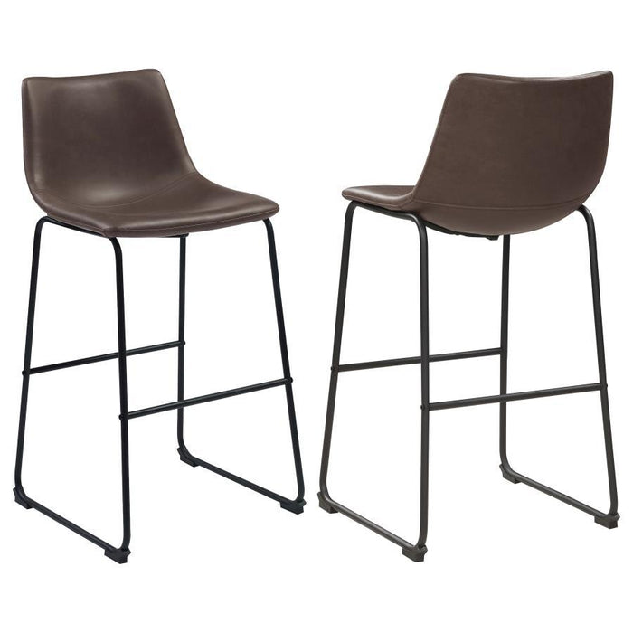 Michelle - Upholstered Armless Chair (Set of 2) - Simple Home Plus