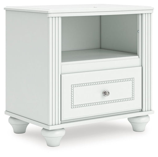 Kozlani - One Drawer Night Stand - White - Simple Home Plus