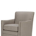 Devrim - Herringbone Texture Swivel Chair - Natural - Simple Home Plus