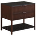 Zimmerlee - 2-Drawer Side Table with Shelf - Rust Brown - Simple Home Plus