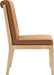 Gwendolyn - Faux Leather Dining Side Chair With Natural Frame (Set of 2) - Simple Home Plus