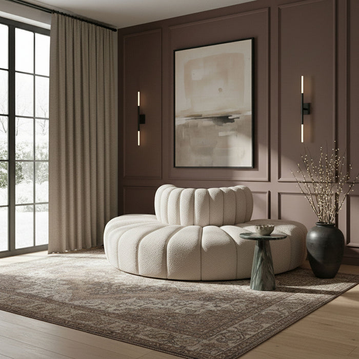 Arc - Boucle Fabric 4 Piece Modular Sofa - Simple Home Plus