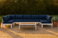 Nizuc - Outdoor Patio 7 Piece Modular Sectional With White Frame - Simple Home Plus