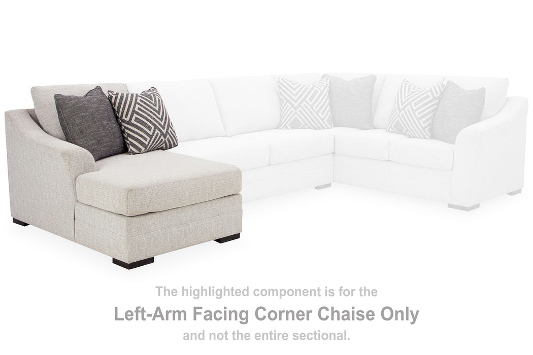 Koralynn - Laf Corner Chaise - Stone - Simple Home Plus